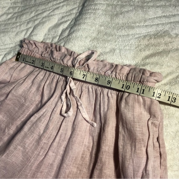 Venti6 coastal lagenlook wide leg pull on linen pants - Picture 7 of 11